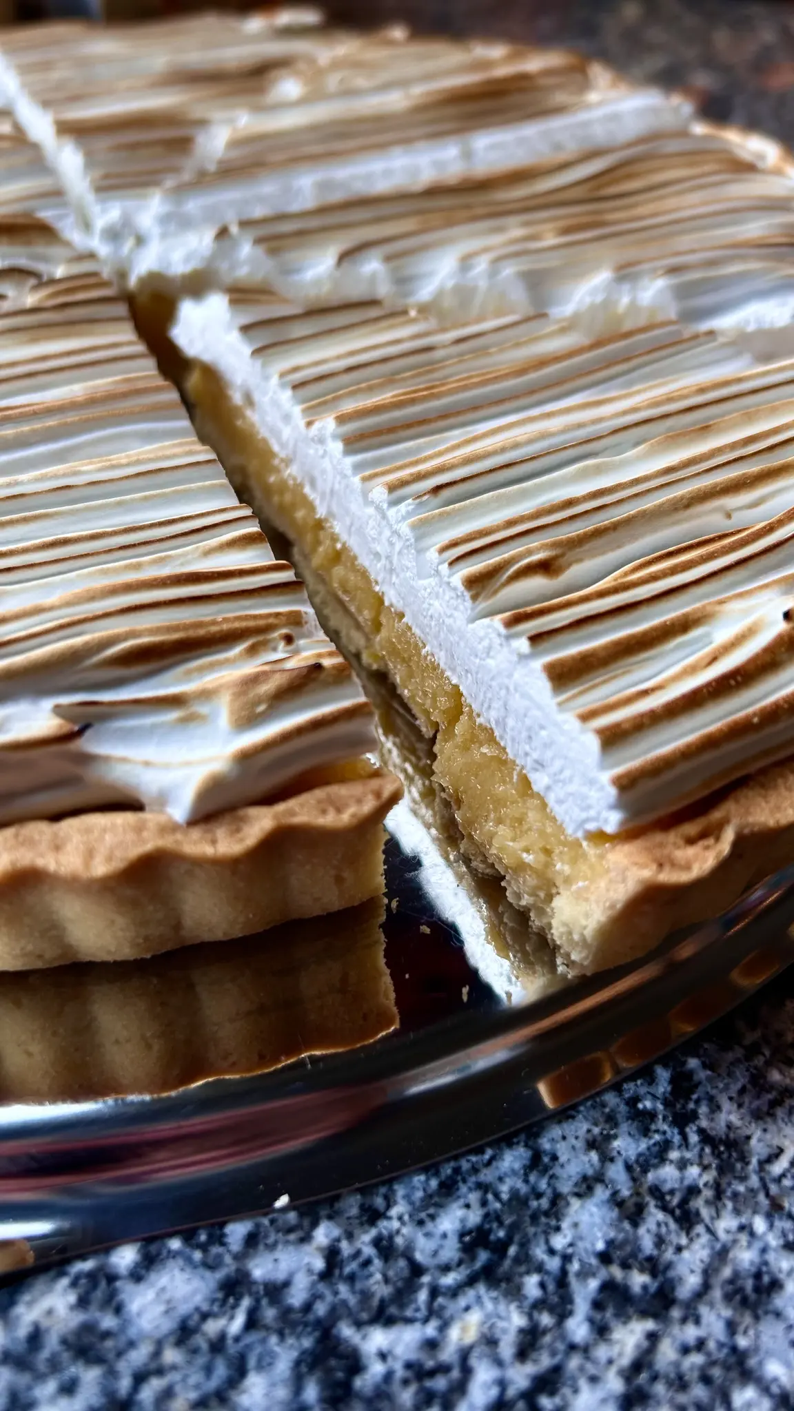 This is a picture of a Lemon Meringue Pie.